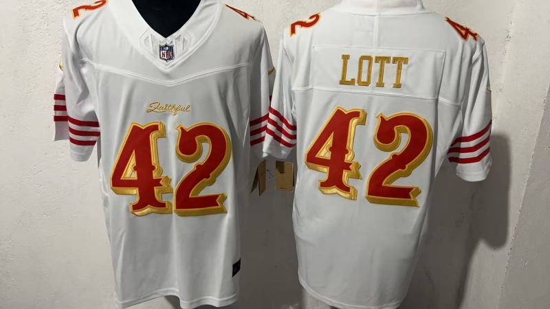 Men San Francisco 49ers #42 Lott white Nike NFL 2025 Jersey